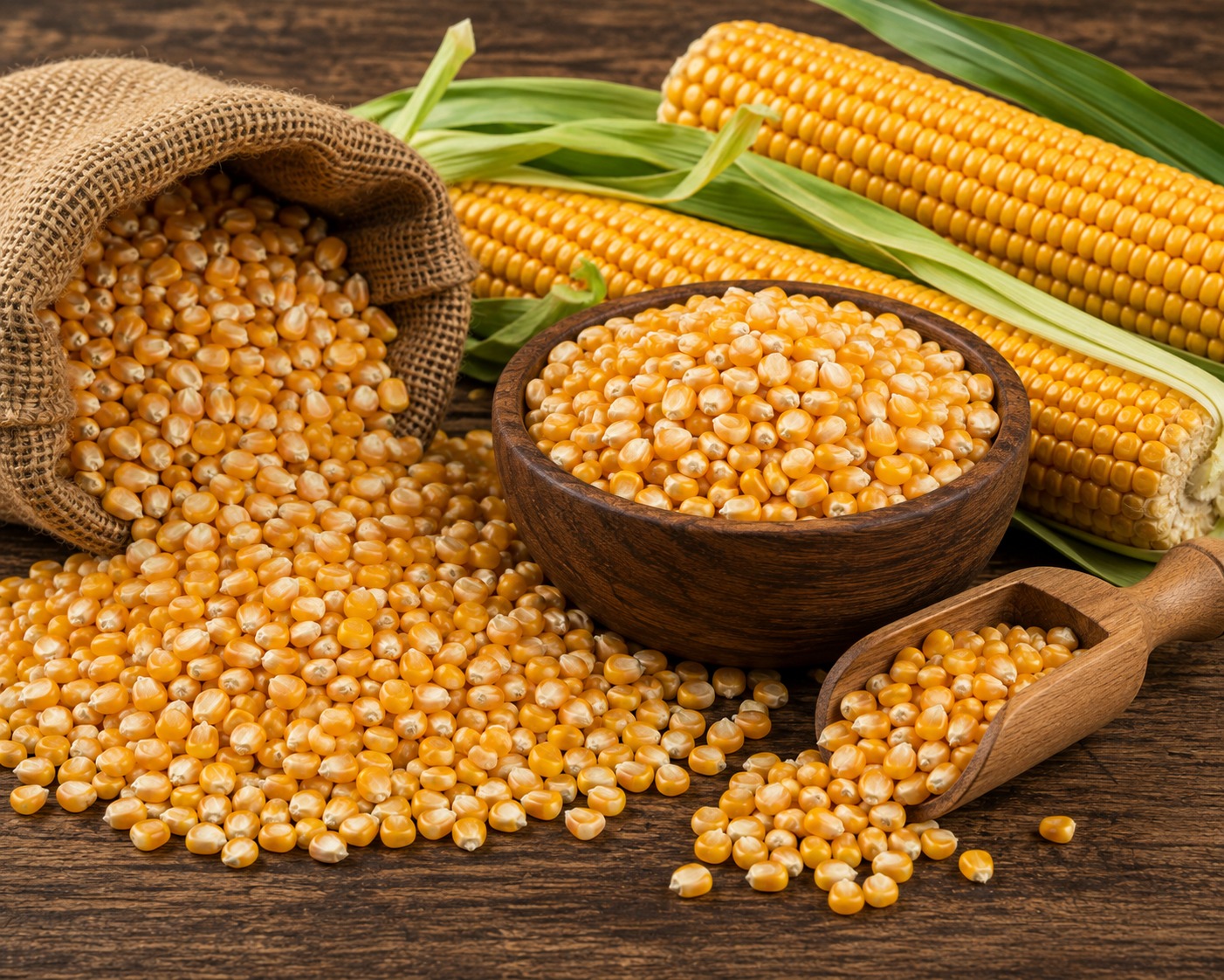 Yellow Maize and Corn Grains Variety Split